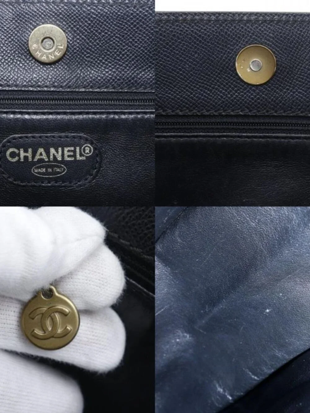 Chanel Logo Caviar Leather Black Tote - Picture 8 of 10